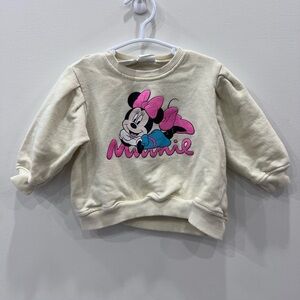 Zara Disney Minnie Mouse Graphic Oversized Sweatshirt